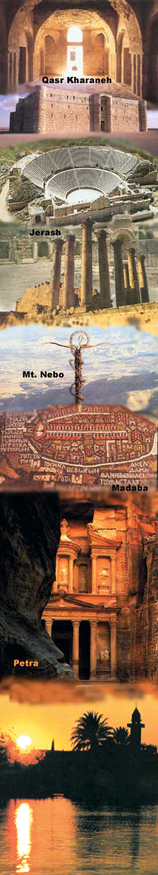 Die Wüstenfestung Qasr Kharaneh und Jerash