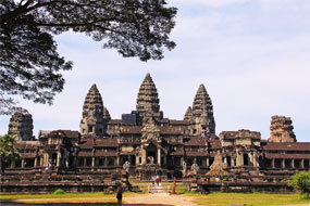 Antikes Gebäude in Angkor Wat in Kambodscha