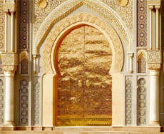 Goldenes Tor zu Moschee, Marokko