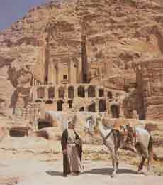 Die Urnengräber von Petra in Jordanien