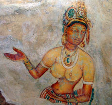 Göttinendarstellung aus Sri Lanka