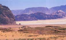 Wadi Rum, Blick in die Wüste
